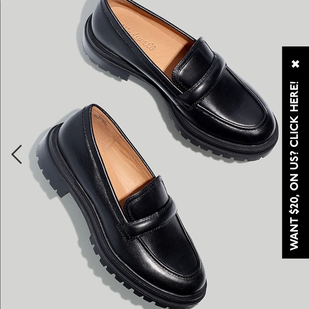 madewell bradley lugsole loafer size 6.